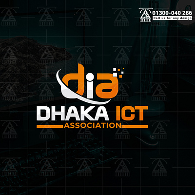 Ict Logo 01300040286 3d branding design flat graphic design illustration logo