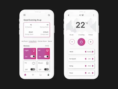 Daily UI 21- Home Monitoring app design ui