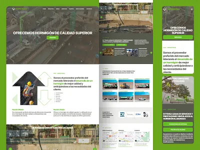 Website Development - horcrisa.com arquitectura branding cement construccion construction css design graphic design hormigon html logo ui ui design web web design webpage website wordpress