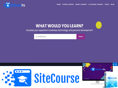 Site Course PRO 3d animation app branding design graphic design illustration logo motion graphics software website course typography ui ux vector