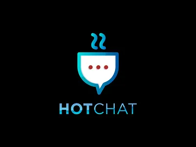 Hotchat logo design. abstract logo brand identity branding creative logo design illustration logo professional logo ui vector