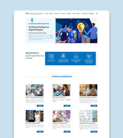 Landing Page Insight #portfolio #ptsolusindonusantara 3d animation app branding clean design flat graphic design illustration logo motion graphics ui web web design