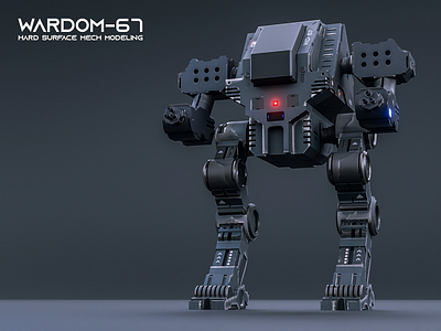 3D Sci-fi Mech Hard Surface Modeling | WARDOM-67 3d 3d art 3d artist 3d design 3d hard surface 3d rendering blender cyber cycles design hard surface low poly material mech mech design robot sci fi sci fi mech substance texture