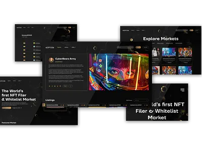 UI for Martians NFT Marketplace branding design graphic design illustration ui ux vector