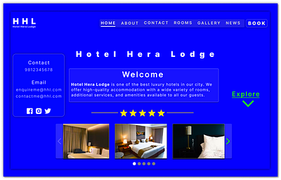 Hotel Landing Webpage UI Design app branding design ui ux