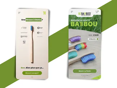 BeBamboo - Mobile ecommerce design app branding design ecommerce figma mobile app ui