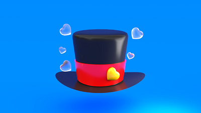 top hat 3d top hat ui