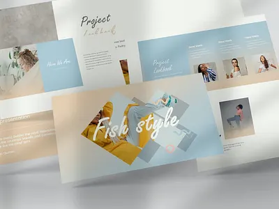 Fish style Google Slides Templates branding design designposter fashion flat graphic design illustration keynote layout luxury marketing minimal modern motion graphics powerpoint slides templates stockshape style google ui vector