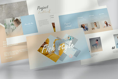 Fish style Google Slides Templates branding design designposter fashion flat graphic design illustration keynote layout luxury marketing minimal modern motion graphics powerpoint slides templates stockshape style google ui vector