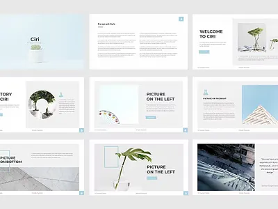 Ciri Powerpoint Template abstract branding chart ciri powerpoint concept creative design editable chart flat graphic design illustration master master slide motion graphics powerpoint powerpoint template slides ui vector
