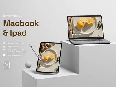 FREE Device With Background Mockup abstract clean desktop mockup desktop mockups device display illustration imac design imac mockup imac mockups laptop mac macbook mockup presentation realistic simple theme web webpage