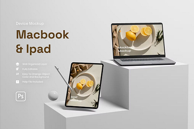 FREE Device With Background Mockup abstract clean desktop mockup desktop mockups device display illustration imac design imac mockup imac mockups laptop mac macbook mockup presentation realistic simple theme web webpage