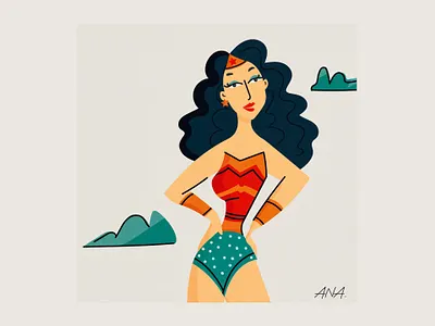 Wonder Women branding colour colour palette design flat art illustration illustrator logo vector