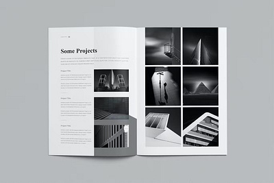 FREE Creative Annual Report book business company company profile corporate creative design facing facing pages marketing minimalist pages print print design print template profile project pubric pubric print strategy