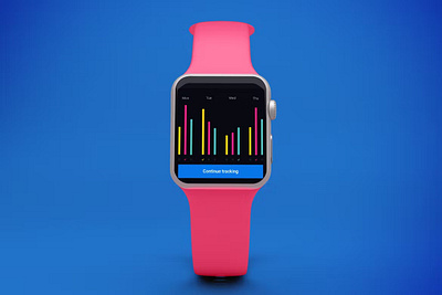 FREE Apple watch Full Screen abstract apple apple watch branding clean design device display graphic design illustration mockup realistic screen simple smart watch smartwatch smartwatch 7 ui watch watch 7