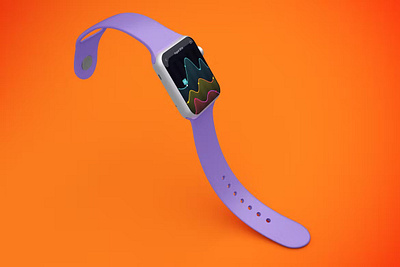 FREE Apple watch Full Screen abstract apple apple watch clean design device display illustration mockup realistic screen simple smart watch smartwatch smartwatch 7 ui uiux ux watch watch 7