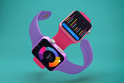 FREE Apple watch Full Screen abstract apple apple watch clean design device display illustration mockup realistic screen simple smart watch smartwatch smartwatch 7 ui uiux ux watch watch 7