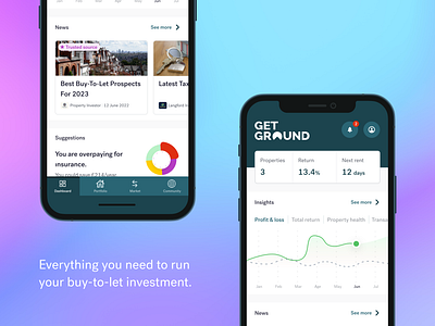 GetGround mobile app (concept) app dailyui design flat graphic design ui ux