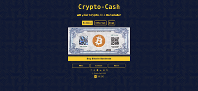 Crypto-Cash - The easiest way to invest in Crypto! banknote bitcoin cash crypto css ethereum html javascript js monero money shop website
