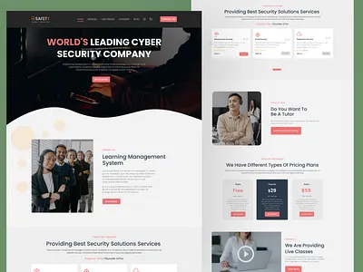 cyber security company landing page company cyberattack cybersecurity cybersecurity landingpage data security hiring internet security kit landingpage privacy saas landingpage secure security security patch social media security uiux design vpn webdesign website website landingpage design