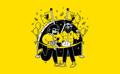 Stígur & Gerður branding character design corporate identity design digital illustration graphic design illustration visual identity