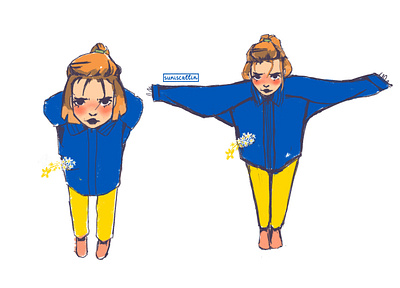 Girl character design characters illustration sketch