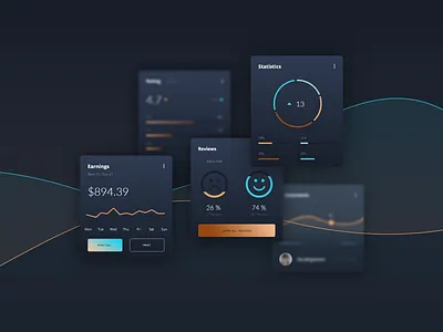 Dark Datta UI Kit Components admin panel administration checkout dashboard login menu responsive signup templates ui ui kits user interface ux vector