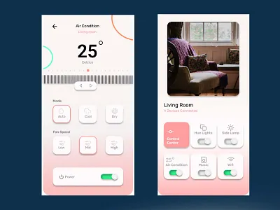 AC Controller App ac controller app app branding design graphic design illustration logo ui ux vector