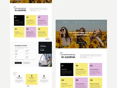 Mortgage agency landing page