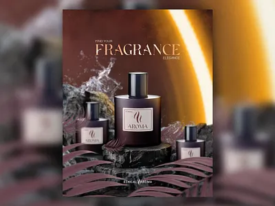 Elegance Perfume: The Perfect Blend of Class and Charm! | Flyer banner bottle branding design design concept elegance elegant flyer fragrance graphic design indonesia luxury minimalist perfume poster promo promotion spray typography