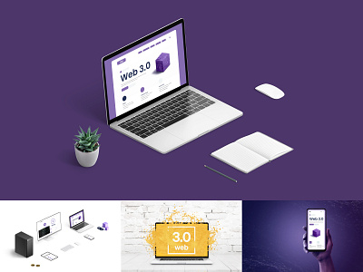 Web 3.0 and blockchain stock photos blockchain graphic design microstock mockup scenecreator stock web 3.0 web design