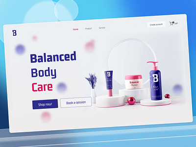 Landing page branding design ui ux