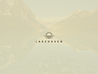 Lakehaven Logo Design brand identity branding custom design flat graphic design haven lake logo logo design logo maker minimal minimalist design modern professional simple unique vector wave