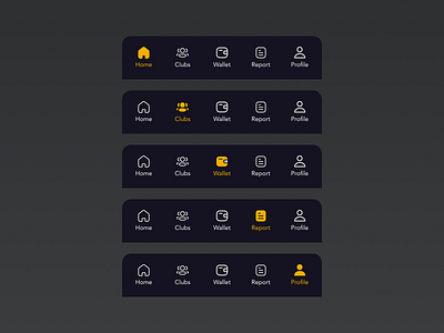 App Navigation Components app design mobile mobile app navigation mobile nav navigation ui ux