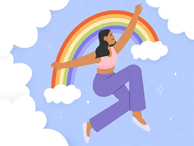 Happy Pride Month! cartoon illustration character colorful flat illustration graphic design lgbtq loveislove pride pridemonth rainbow
