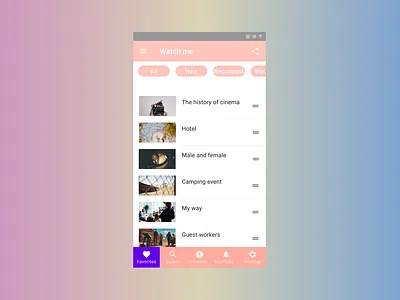 Daily UI Challenge. Day 7. app design illustration ui