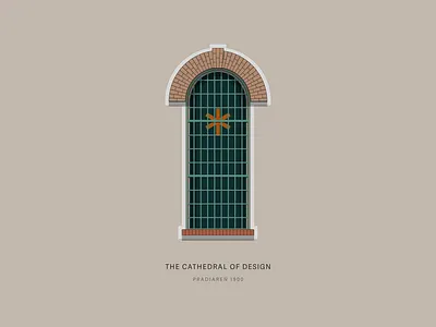 The Cathedral of Design architecture cathedral clean design graphic design illustration minimal window