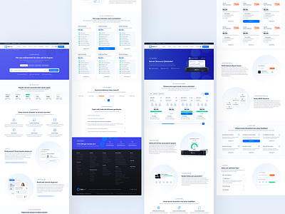 Daha.net - Web Screens cloud domain hosting company hosting service hosting template inspiration inspirational landing design landing page pricing pricing page pricing plan pricing plans pricing tables server ui uiux web ui web ui design website design