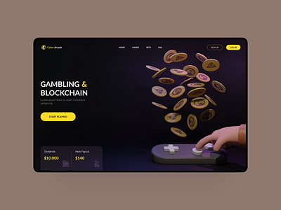 CyberArcade blender blockchain gambling