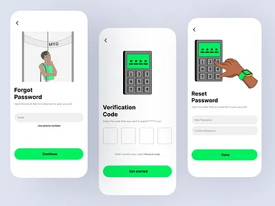 FITBUD- Forgot password & Reset password dashboard design design forgot password forgot password screen illustration product design reset password reset password illustration ui ux