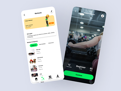 Workout screens design fitness illustration mobile application product design session ui ux workout workout screens workout ui