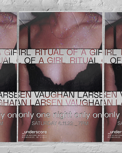 PREVIEW - Ritual of a Girl, Vaughan Larsen branding design poster