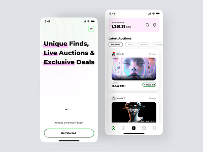 NFT Marketplace crypto design illustration logo marketplace mobile app design mobile ui nft ui ux uidesign uiux uiux design uiuxdesign wallet