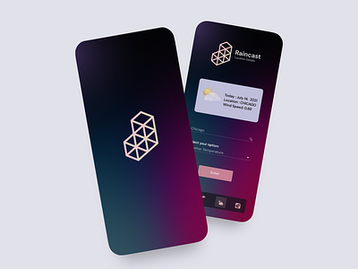 Weather Application app application branding design graphic design modern simple ui ux weather