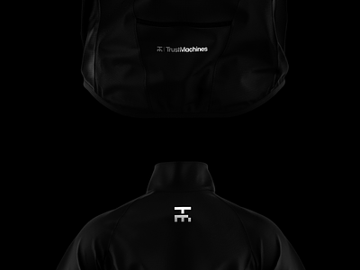 TM Apparel apparel bitcoin blockchain brand identity branding crypto hoodie jacket logo logotype monogram print technology