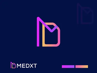 MEDXT LOGO DESIGN brand identity design branding business logo creative logo design flat logo graphic design icon logo illustration logo logo color logo design logo designer logo folio logo mark logo type minimalist logo modern logo