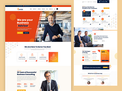 Conbiz - Business & Consulting WordPress Theme agency business business consulting consultancy consulting website digital business agency finance landing page marketing marketing agency mockup startup ui uidesign uiux web design website website design