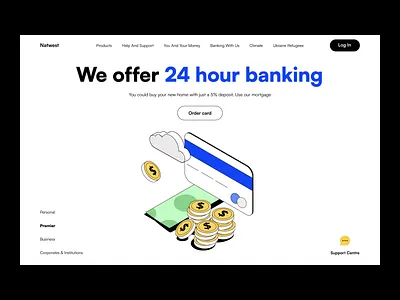 Natwest home page interaction animation bank best web site design best website dribbble credit card design home page design interaction landing page motion top web design dribbble ui ux web design webdesign website