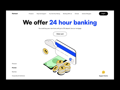 Natwest home page interaction animation bank best web site design best website dribbble credit card design home page design interaction landing page motion top web design dribbble ui ux web design webdesign website