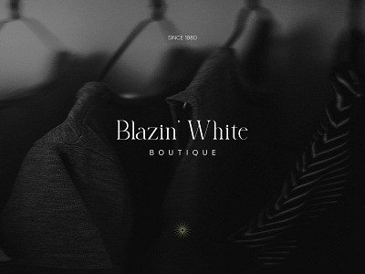 Blazin White Logo Concept. blazinwhite branding brandingdesign clean clothing creative design figma graphic design logo logobranding logodesign minimal ui uidesigners uigarage uigers uiux ux uxtrends